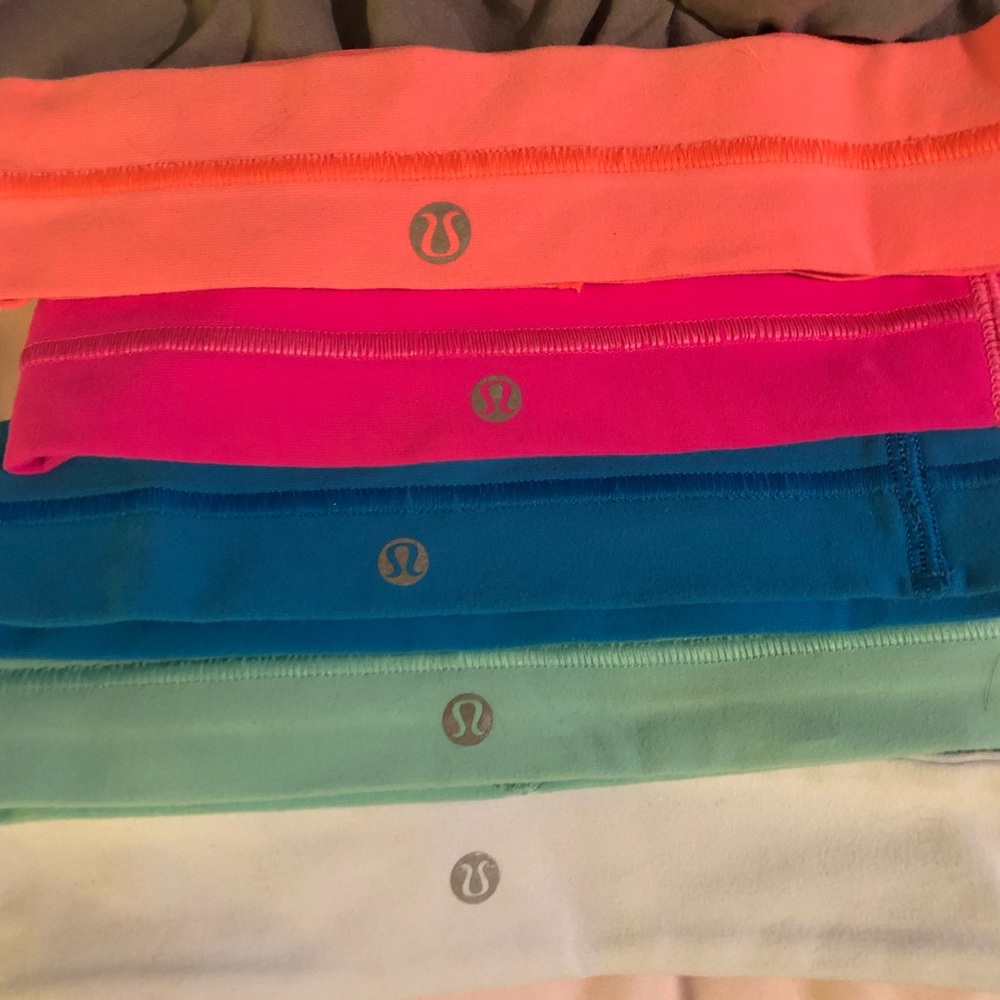 5 lululemon headbands ($12 each in store)